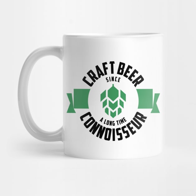 Craft Beer Connoisseur with green beer hops by byfab